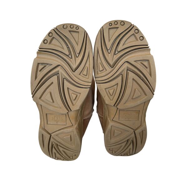 Rj's Fuzzies Brown Sheepskin Boots Sz 6 Sherpa lined Genuine Suede Winter Cozy - Picture 6 of 8